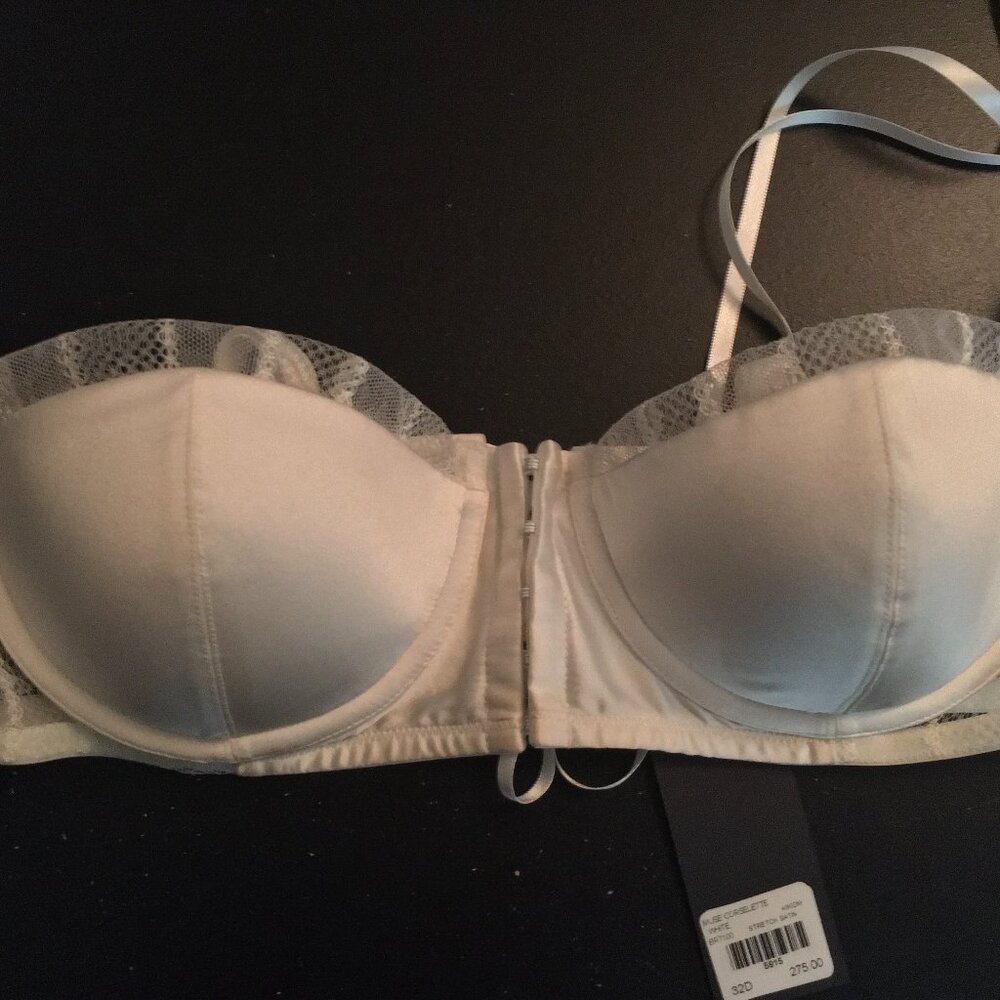 Kiki de Montparnasse Muse Satin & Lace Corselette (Brand New in Box & with Tags)